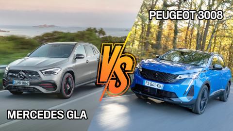 Mercedes GLA o Peugeot 3008, elegimos el mejor SUV premium para comprar en 2023