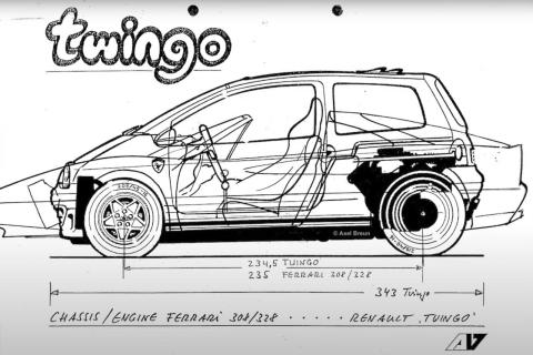 The Ferrari-powered Renault Twingo project that inspired the Renault Clio V6