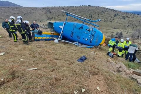 What a savagery!  This is what the Pegasus helicopter that crashed cost