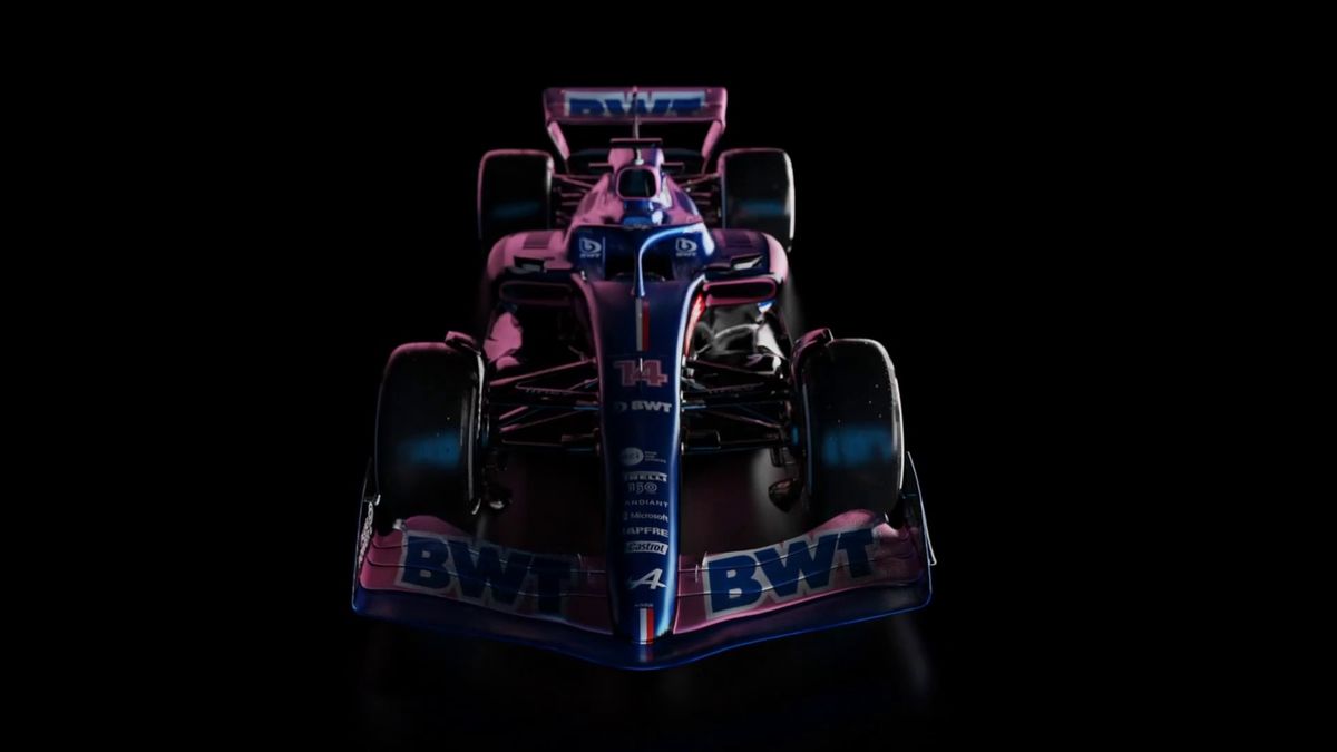 Un coche azul y rosa para 'El plan' de Fernando Alonso